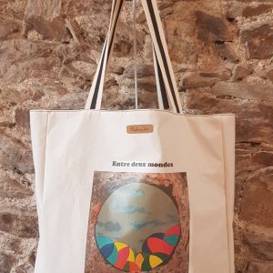 Photo sac couture - Tableau Entre deux mondes - Collection L'art ne se regarde plus seulement, il se porte ! - Mylcouz'êtes - Nphenix