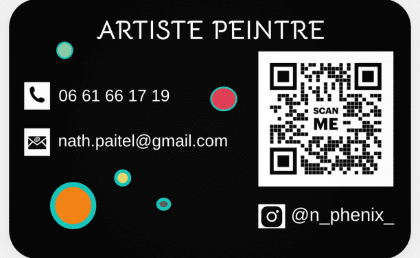 Carte visite face arrière - NPhenix - Nathalie PAITEL