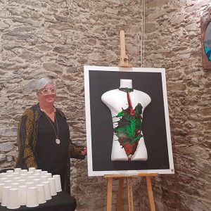 Photo exposition chapelle Basse Goulaine - Vernissage - Mes oeuvres - Nphenix