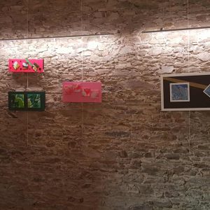 Mes oeuvres - Polyptyque Pouring - Exposition Chapelle Basse Goulaine - Nphenix