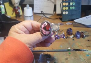 Bagues peintures pouring - NPhenix