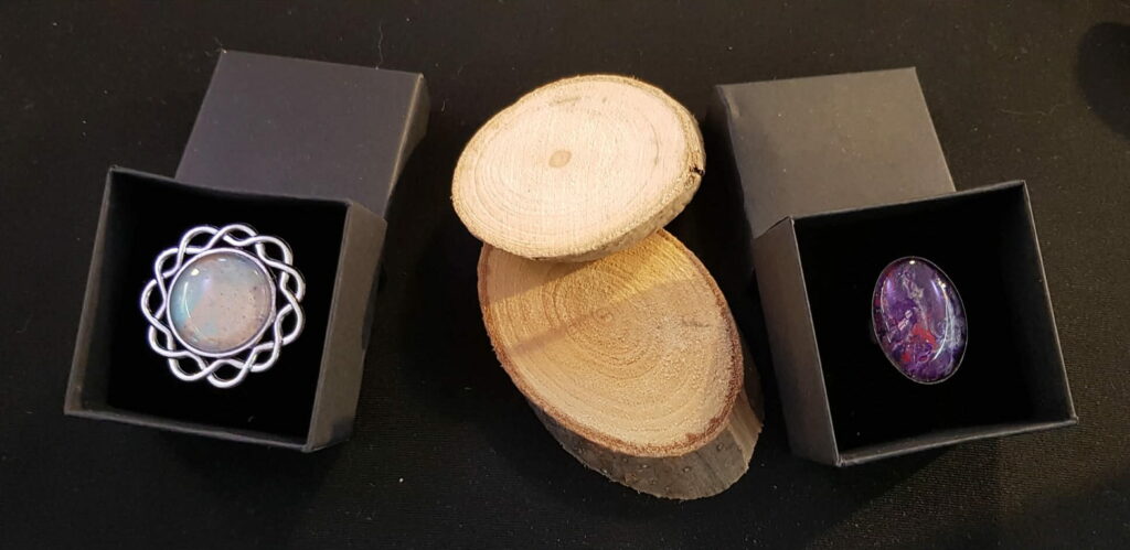 Bagues peintures pouring - NPhenix