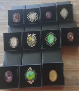 Bagues peintures pouring - NPhenix