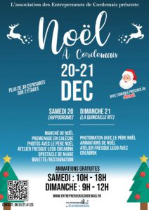 Affiche Marche Noel entrepreneurs Cordemais 2025