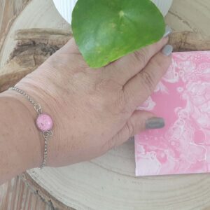 Bracelet argenté artistique Pétales – Bijou unique