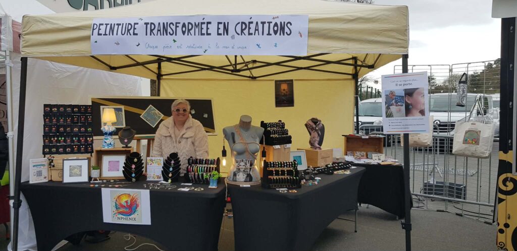 Stand NPhenix - Marché créateurs - Collège Saint Gabriel Haute Goulaine