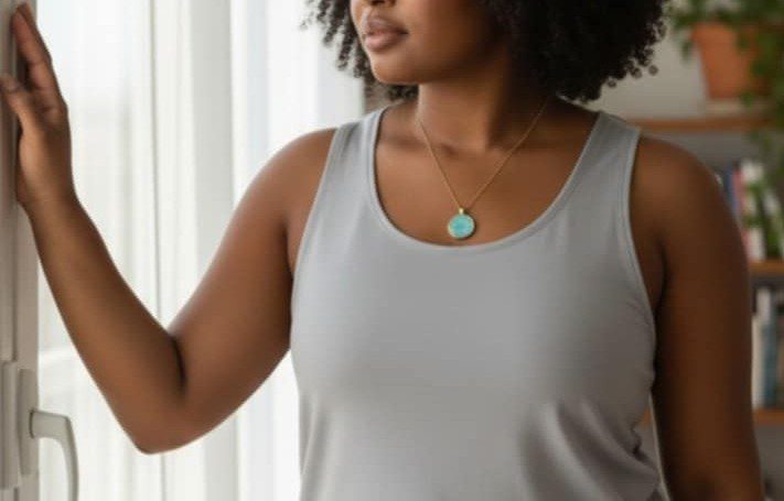 Collier doré artistique Perle de l'Océan – Bijou unique – Image 4