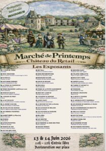 Affiche marché printemps Chateau Retail Legé