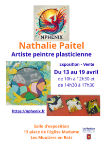 Affiche Exposition - Vente NPhenix - 13 - 19 avril 2026 - Les Moutiers en Retz