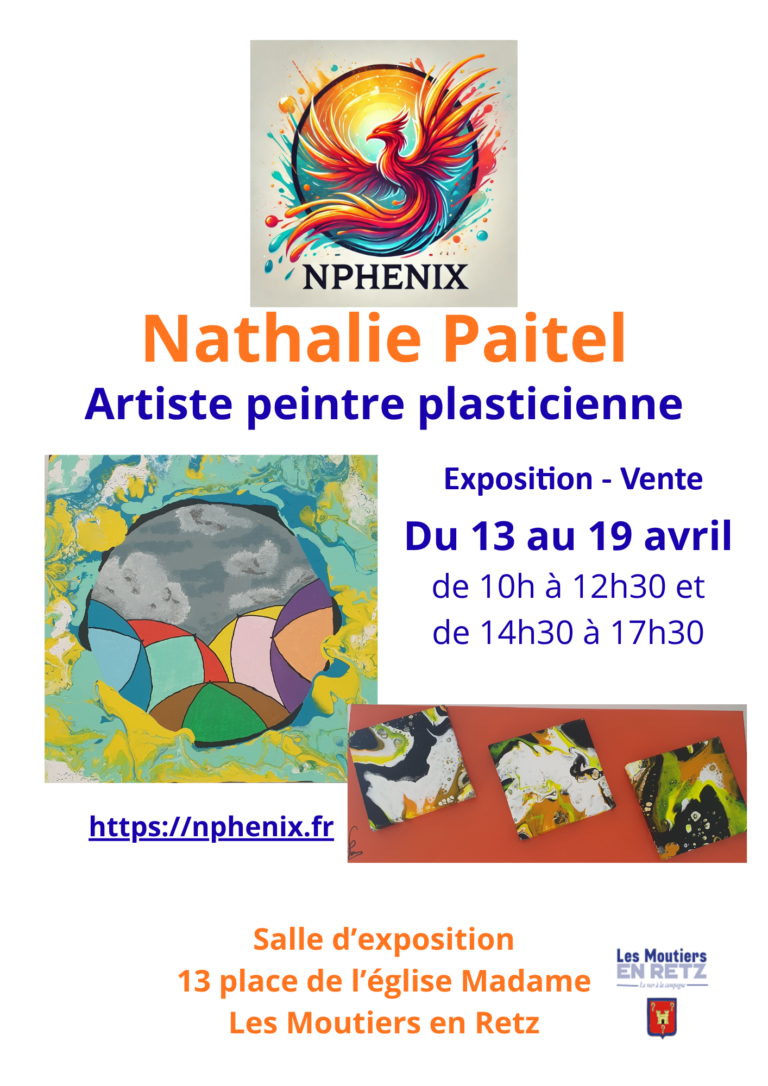 Affiche Exposition - Vente NPhenix - 13 - 19 avril 2026 - Les Moutiers en Retz