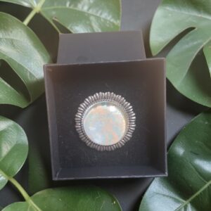 Bague argentée artistique Petit Nuage – Bijou unique