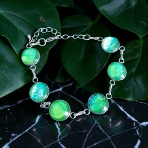 bracelet argenté 6 ronds