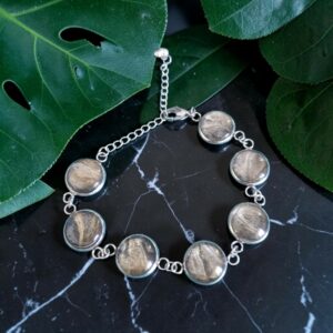 bracelet argenté 7 ronds