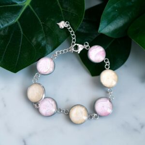 bracelet argenté 7 ronds