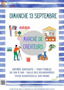 Marché créateurs Aigrefeuille sur maine