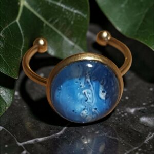 bague dorée ronde