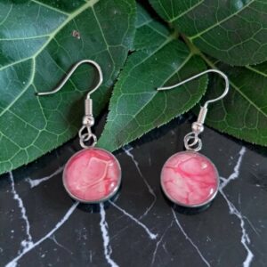 boucles d'oreilles argentées