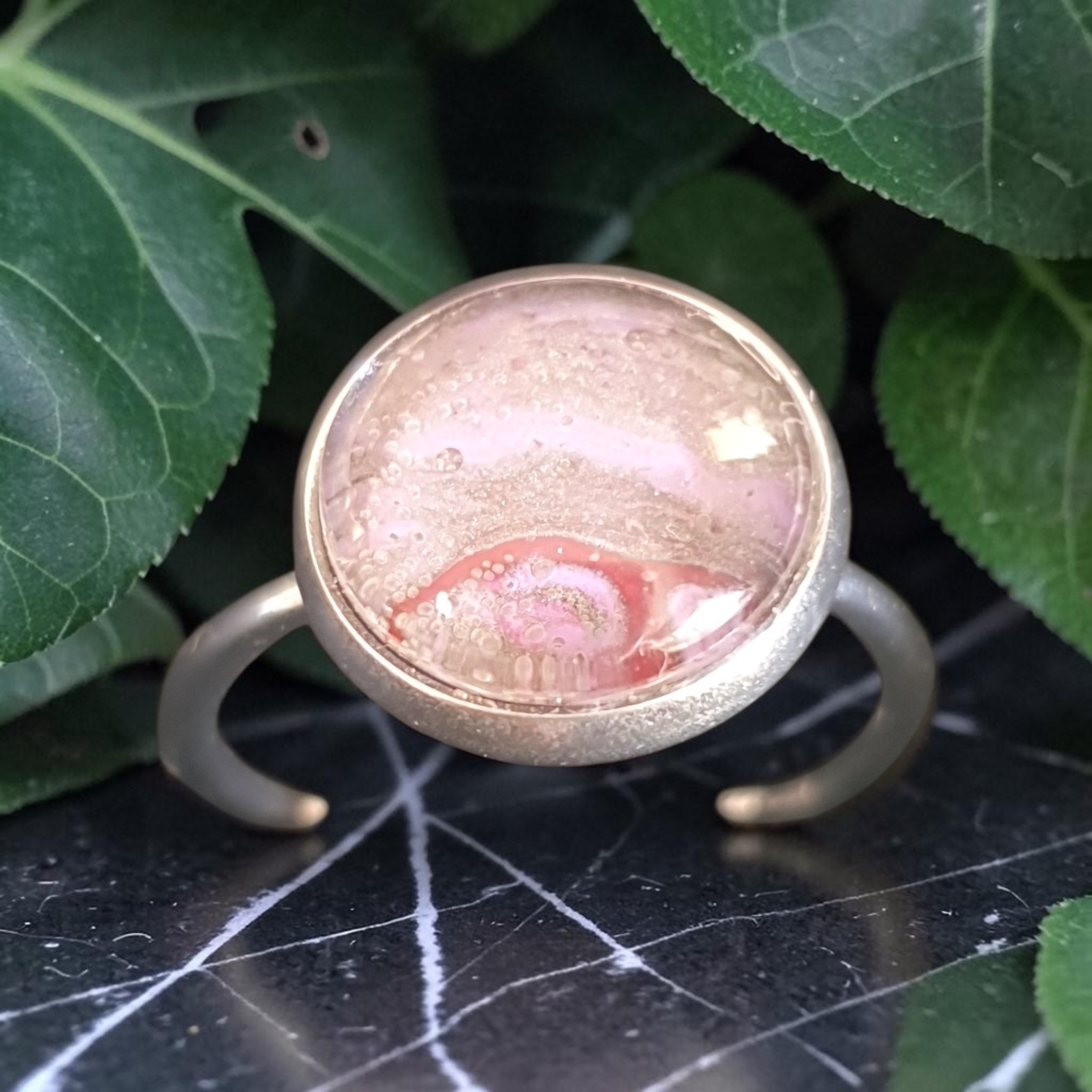 bague argentée