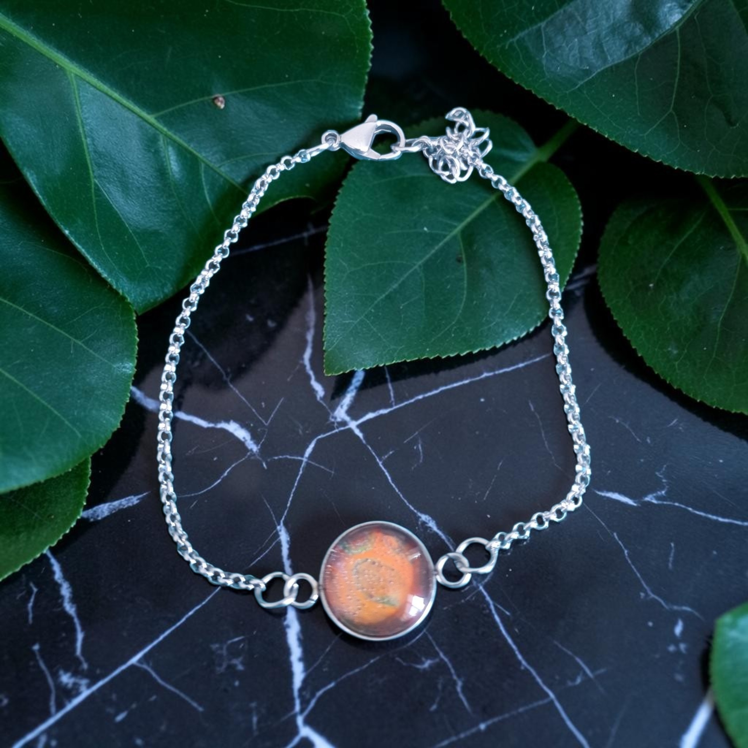 bracelet argenté 1 rond