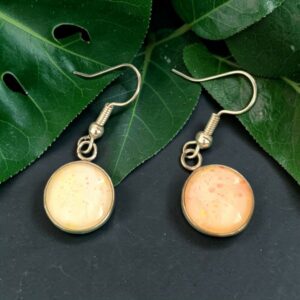 boucles d'oreilles argentées