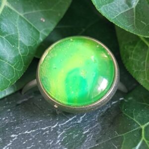 bague argentée
