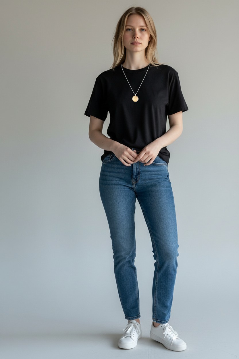 Collier argenté rond artistique caramel doré – Bijou unique – Image 2