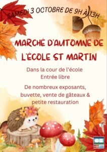affiche Marché automne Fay de Bretagne NPhenix